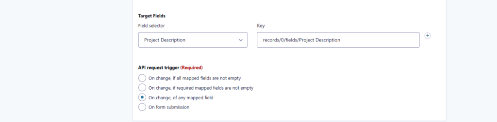 Mapping Airtable response data to Gravity Forms field using the API Connector add-on