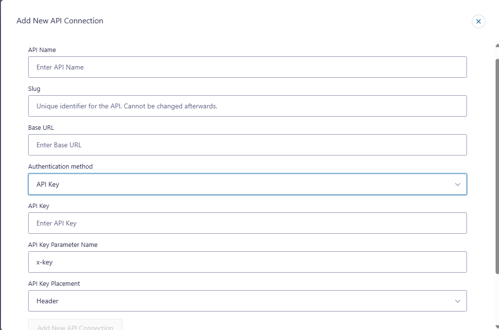Api Header Key As API Key Authentication (API Connector) | GravityWP