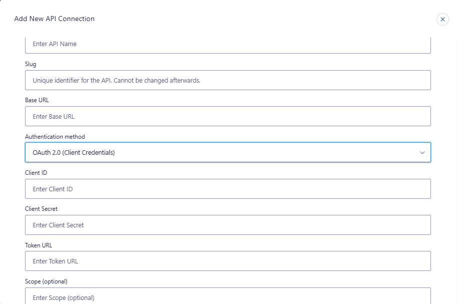 GravityWP API Connector OAuth 2.0 settings for Zoho CRM WordPress integration