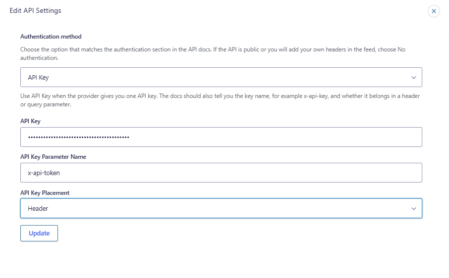 GravityWP API Connector Pipedrive API key connection settings