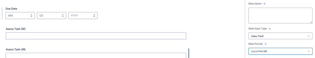 Gravity Forms yyyy mm dd date format with slashes that caused the Asana task request to fail